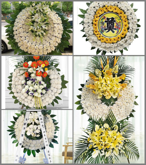 上海奉贤区金汇镇南行村花圈速递